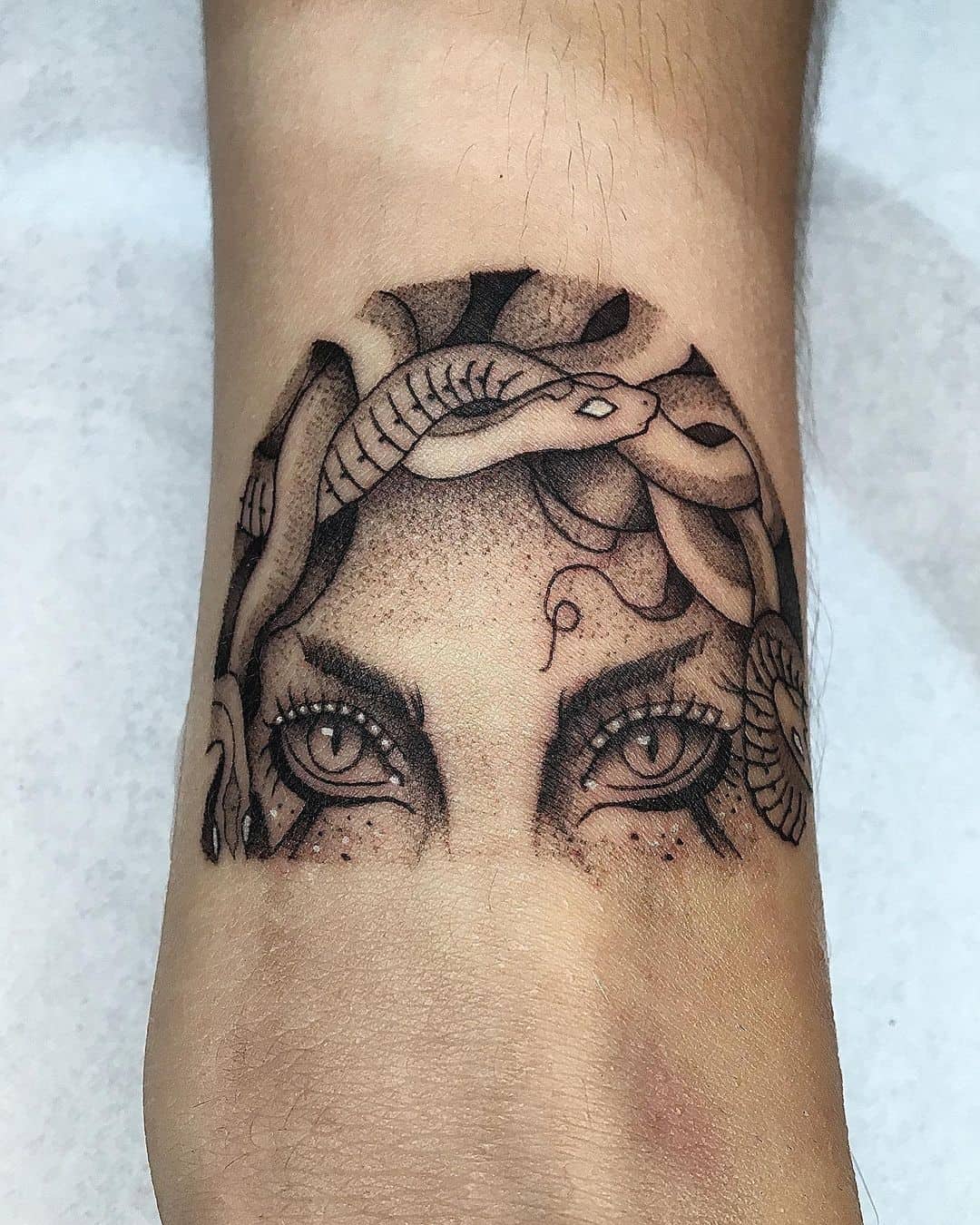 40+ Unique Medusa Tattoo Design Ideas 2022 (Meaning and Symbolism) 27 Medusa's Eyes and Medusa's Gaze Tattoo 1