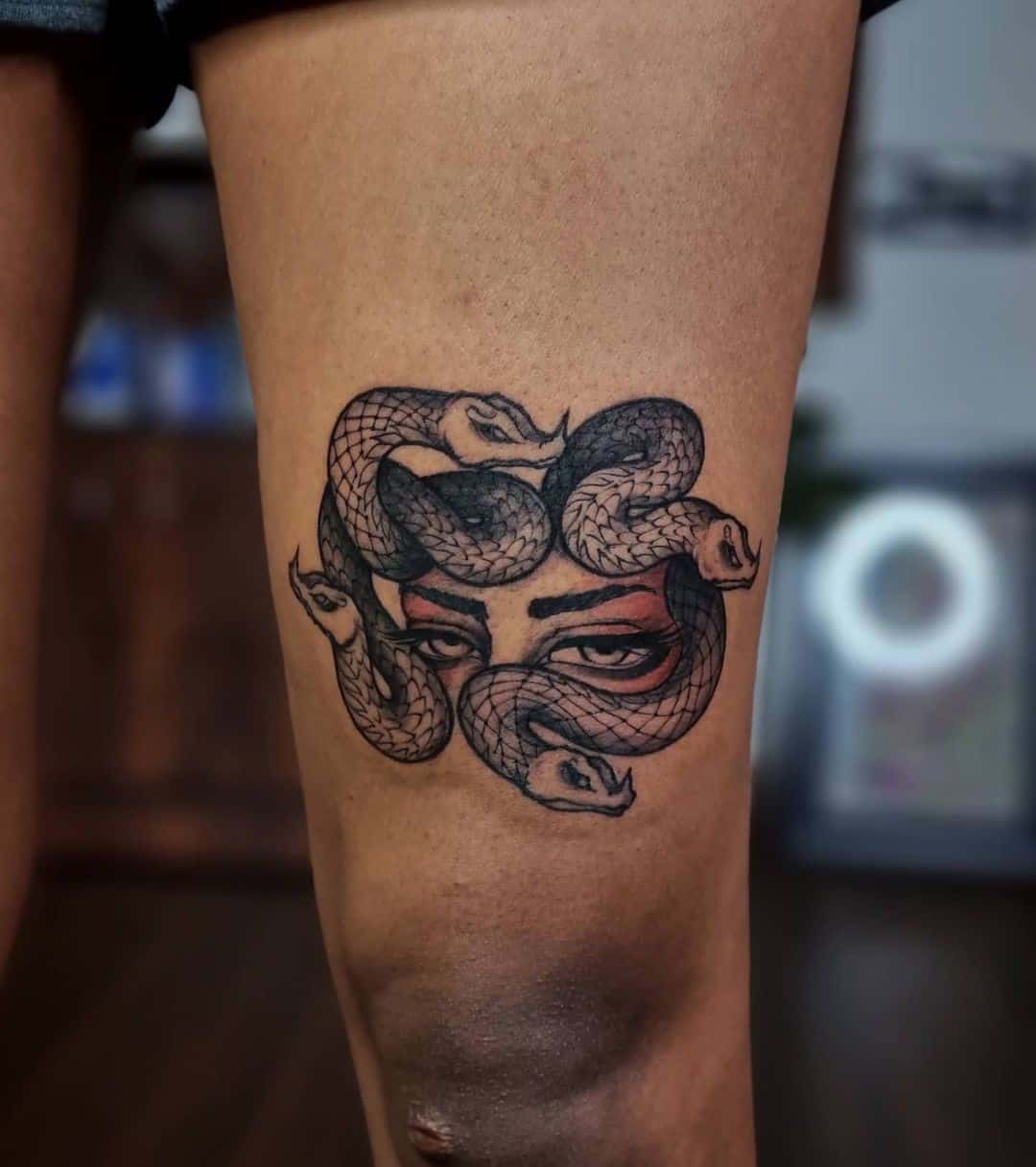 40+ Unique Medusa Tattoo Design Ideas 2022 (Meaning and Symbolism) 28 Medusa's Eyes and Medusa's Gaze Tattoo 2