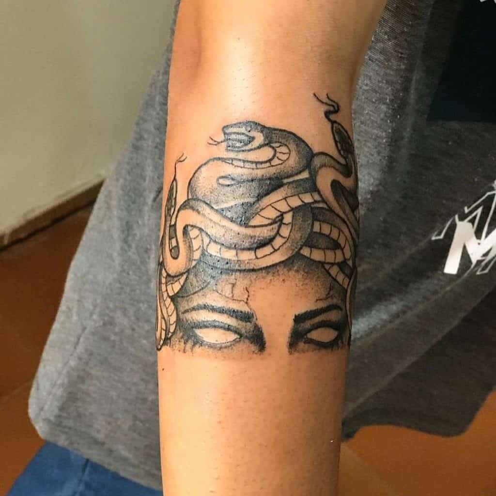 40+ Unique Medusa Tattoo Design Ideas 2022 (Meaning and Symbolism) 29 Medusa's Eyes and Medusa's Gaze Tattoo 3