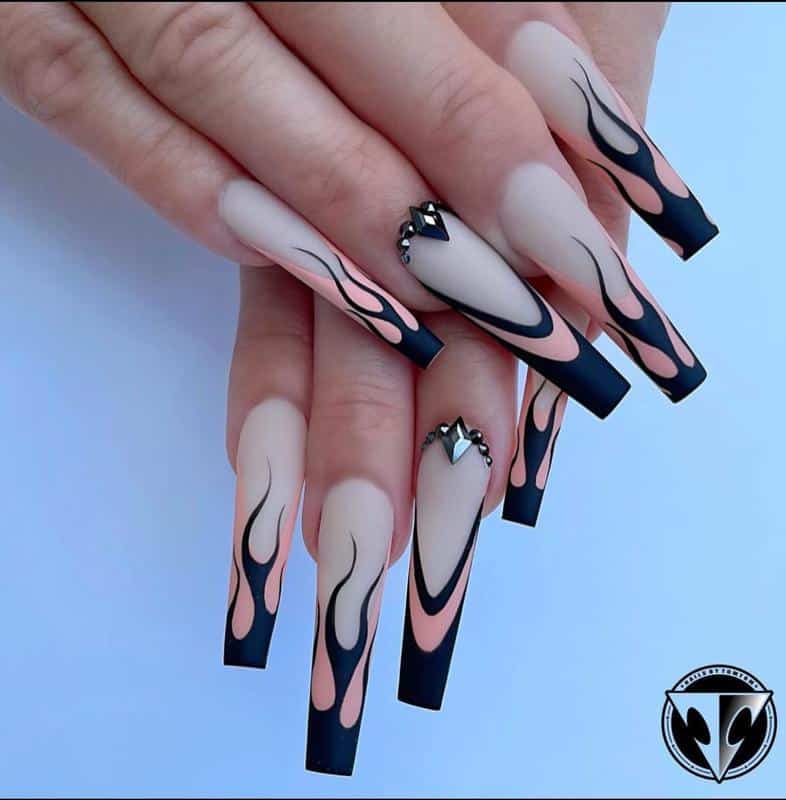 32 Elegant Nail Design With Rhinestones (2022 Version) 30 Nail Art With Rhinestones