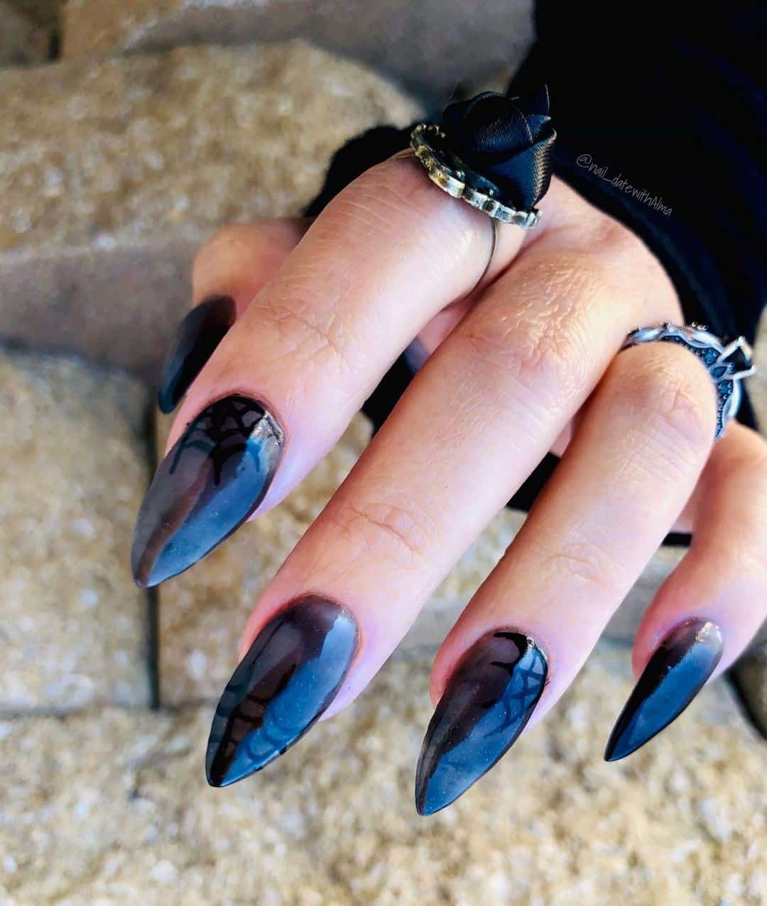 30+ Unique Cat Eye Nail Design Ideas 2022 (Short And Long) 21 Oval Shaped Manicure Print