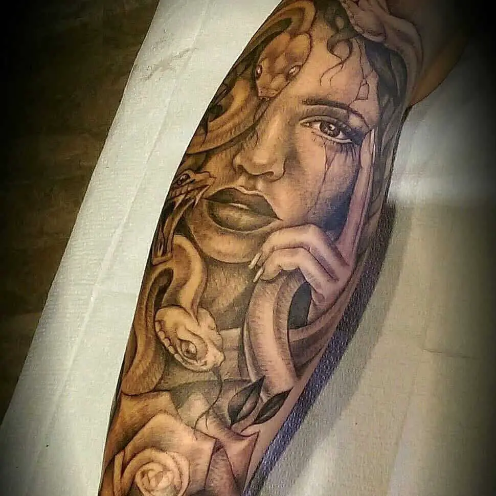 Realistic Medusa Tattoo 3