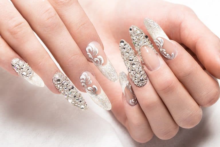 32 Elegant Nail Design With Rhinestones (2022 Version)