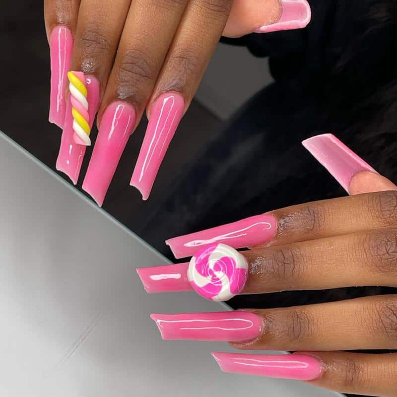 19 Complete Nail Shape Chart 2022(Styles, Sizes and Variations) 19 Rounded Lipstick Nail Shape