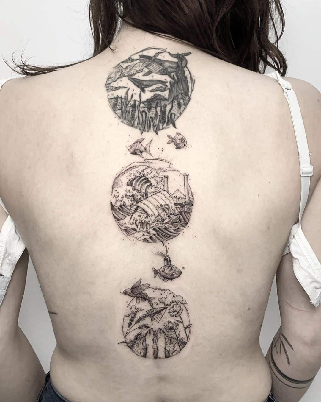 Top 37 Gorgeous Circle Tattoo Design Ideas 2022 (Small, Big, Black, Colorful) 34 Big Back Circle Tattoo