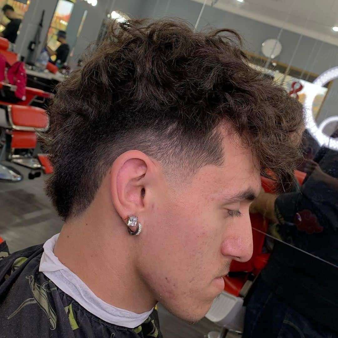 Curly Fade Edgar Cut