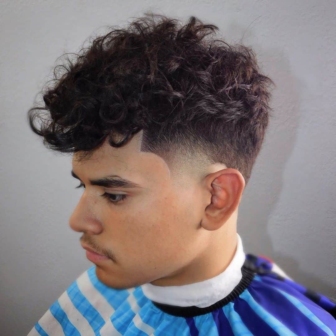 Curly Tapered Edgar Cut