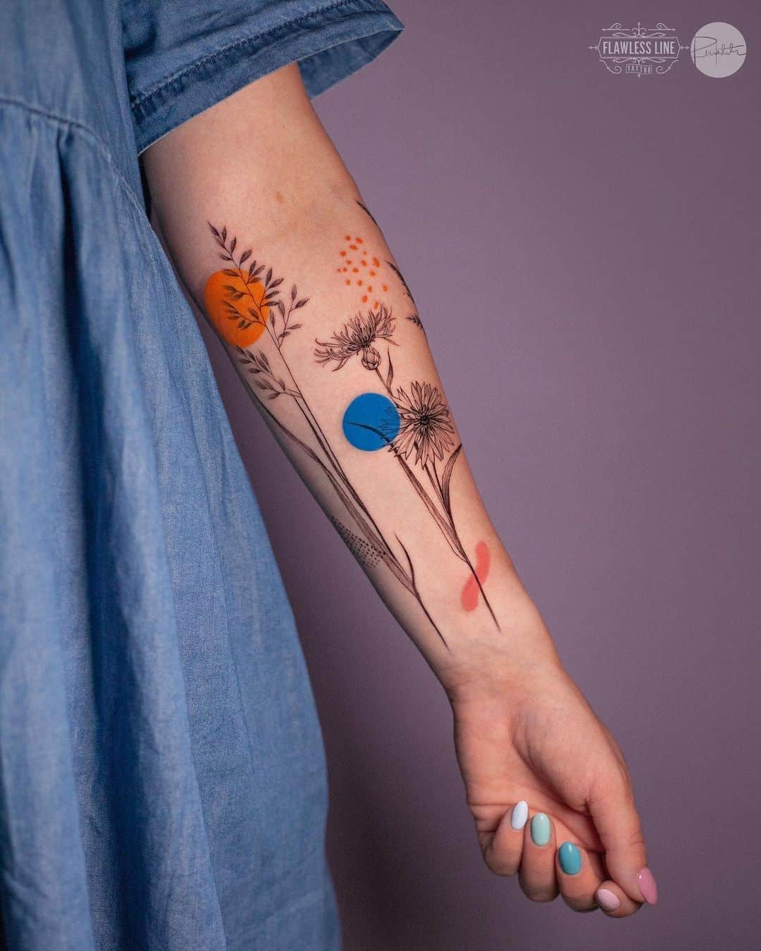 Flower Circle Tattoos
