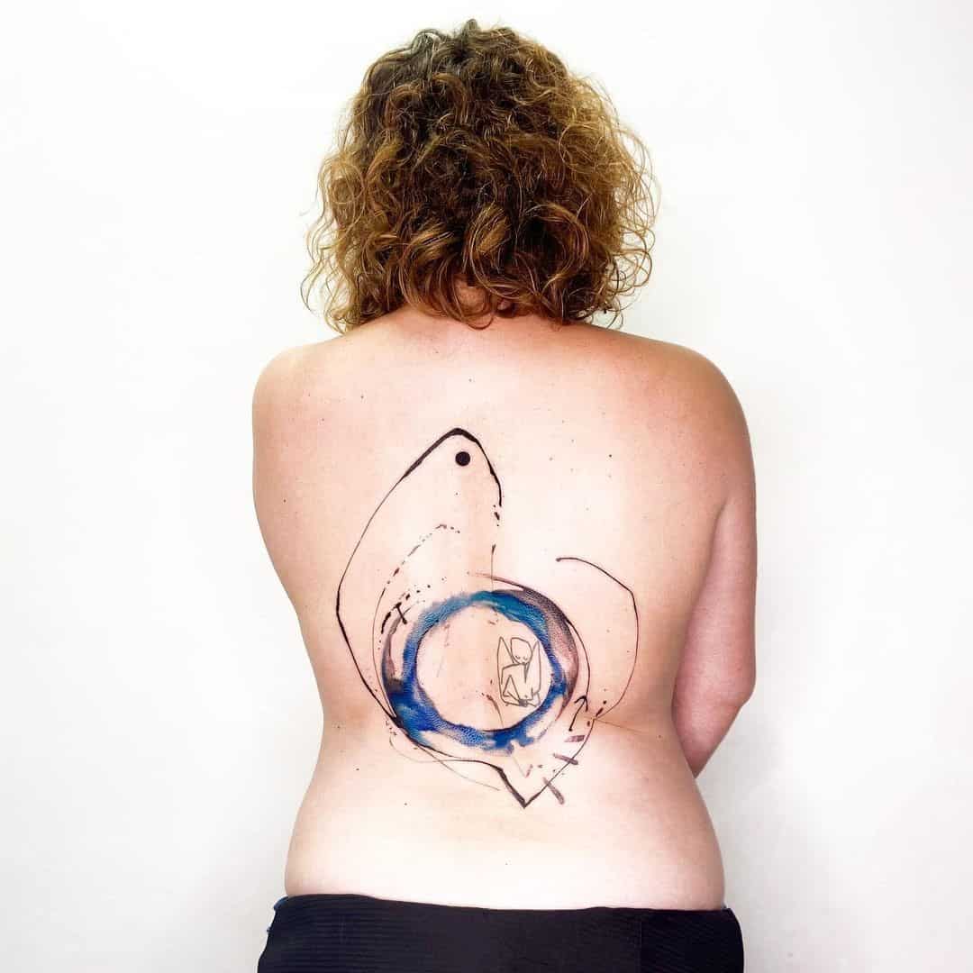 Giant Circle Tattoo For Women