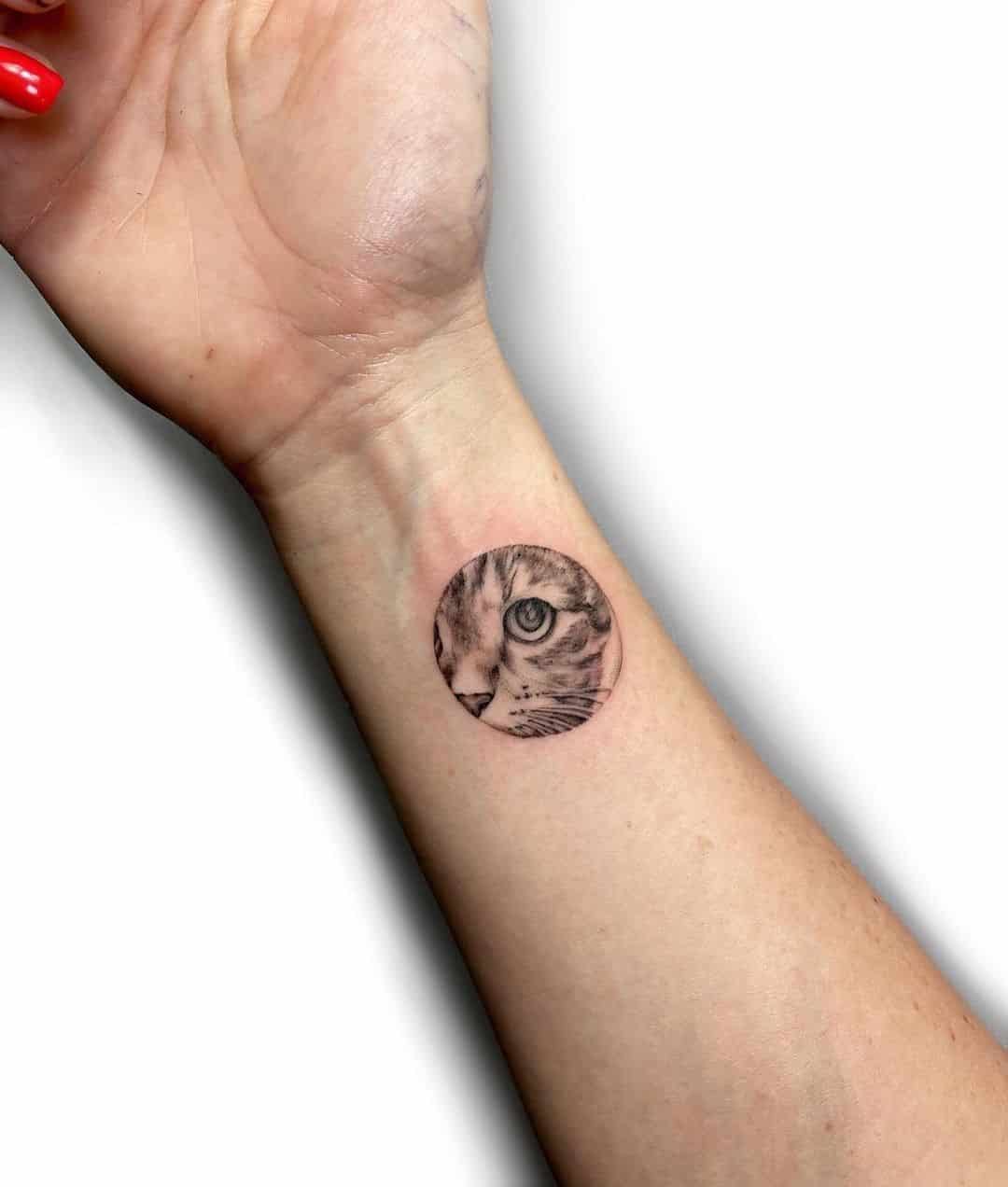 Top 37 Gorgeous Circle Tattoo Design Ideas 2022 (Small, Big, Black, Colorful) 5 Wrist Circle Tattoo