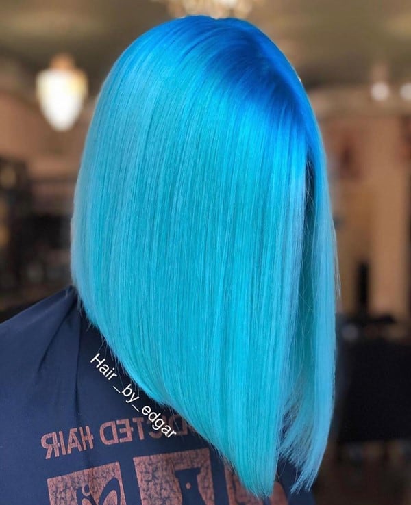 Aqua Bob Blue Wig