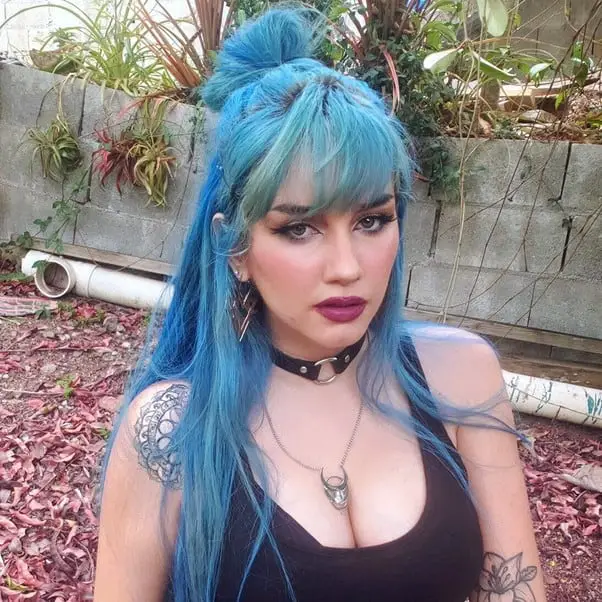 Party Blue Wig Hairstyle