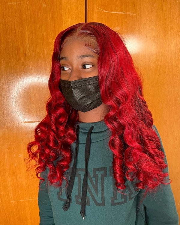 Red Hair Wig Curly
