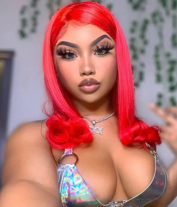 Short Light Red Wig