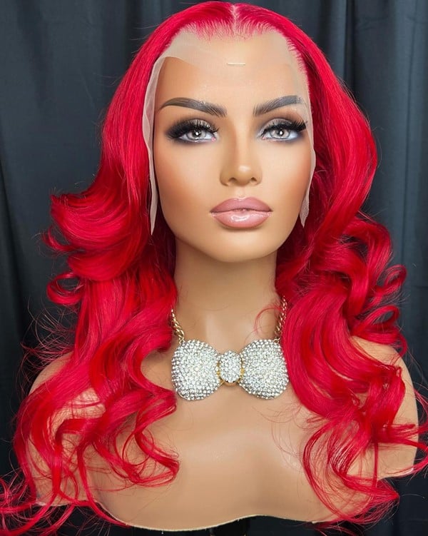 Short Red Curly Wig