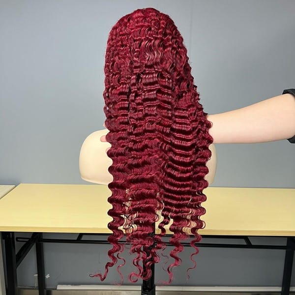 Silky Red Wig