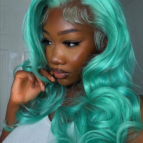 Aqua Green Wig
