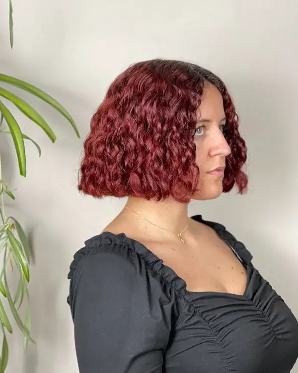 Chopped Short Curly Bob Wig Hair