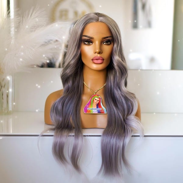 Icy Silver Human Hair Wig Real