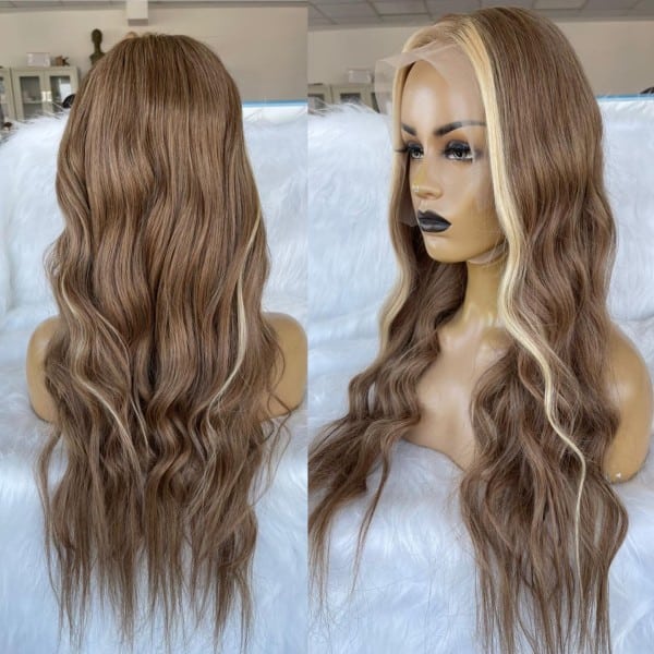 Light Blonde Hair With Highlights Wig