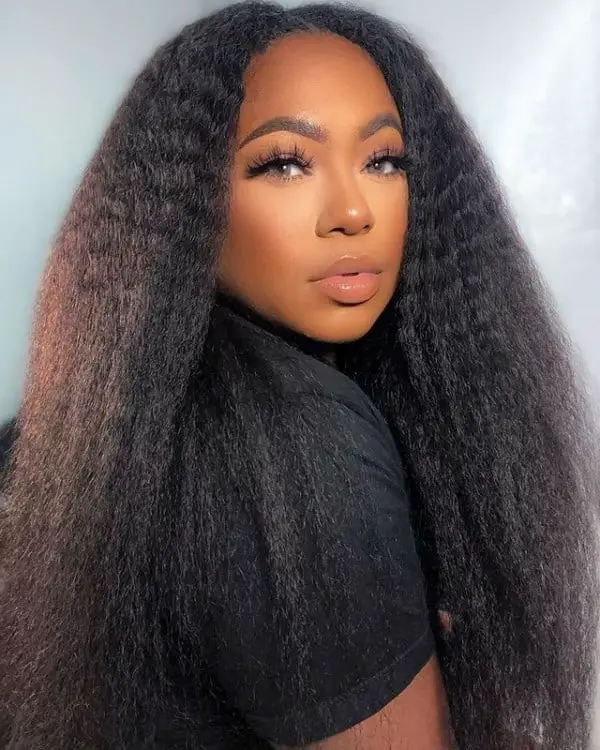 Natural V Part Wig