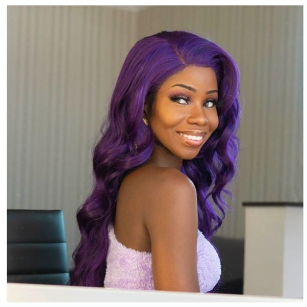 Purple Wig Lace Front