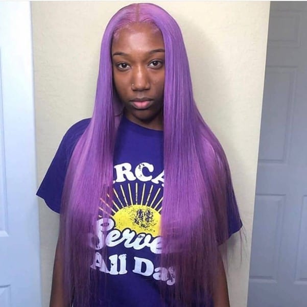 Purple Wig Long Hairstyle