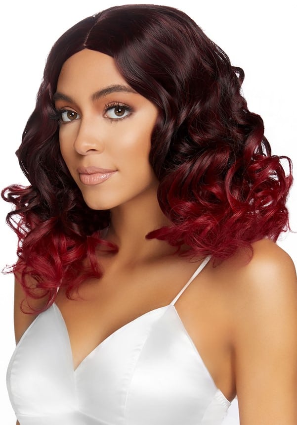 Red Curly Bob Wig