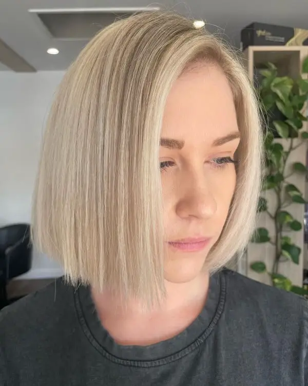 Short Blonde V Part Wig Hair