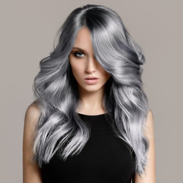 Silver Human Hair Wig