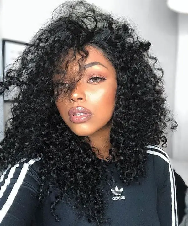 30+ Curly Wigs With Bangs You Can Shop Online (2023 Update) 6 Black Curly Wig With Bangs