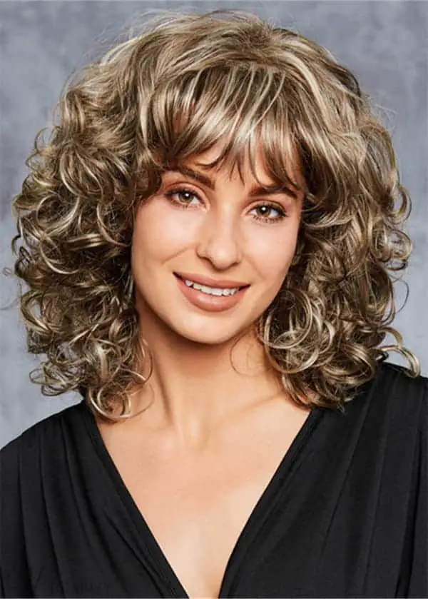 30+ Curly Wigs With Bangs You Can Shop Online (2023 Update) 2 Blonde Curly Hair Wig With Bangs