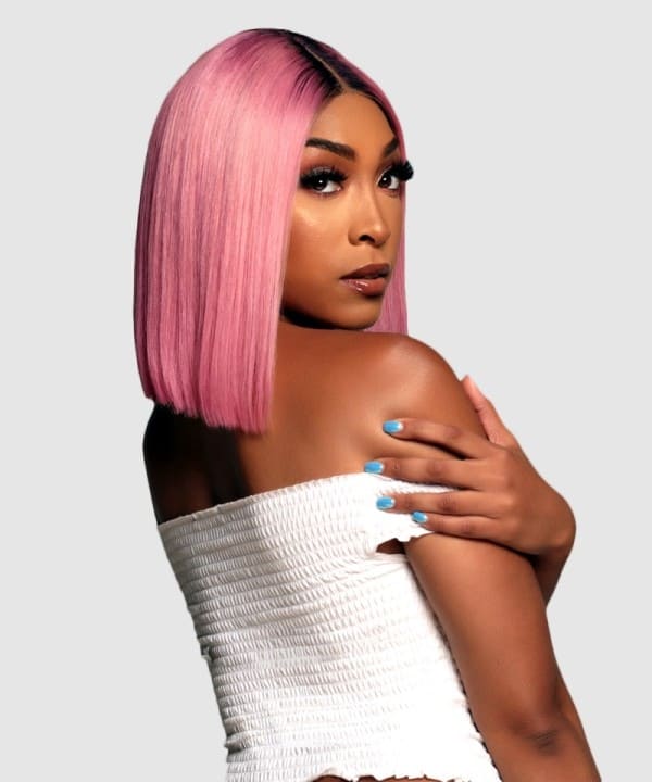 Bob Pink Lace Front Wig