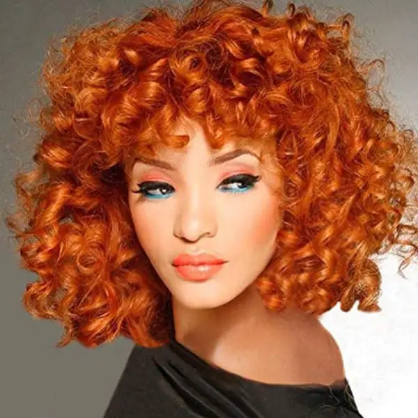 30+ Curly Wigs With Bangs You Can Shop Online (2023 Update) 15 Bright Green Wig With Bangs