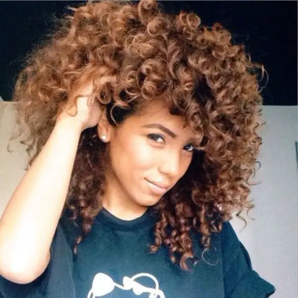 30+ Curly Wigs With Bangs You Can Shop Online (2023 Update) 4 Curly Afro Wig With Bangs