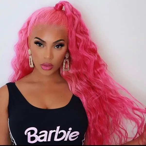 Party Pink Lace Front Wig