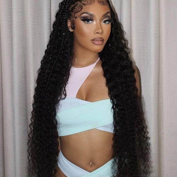 Pre Plucked Glueless Lace Front Wig