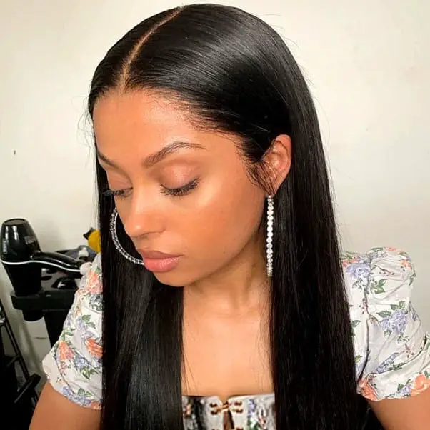 Shiny Straight Glueless Wig