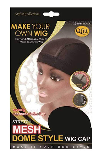 Donna Black Large Band Wig Cap